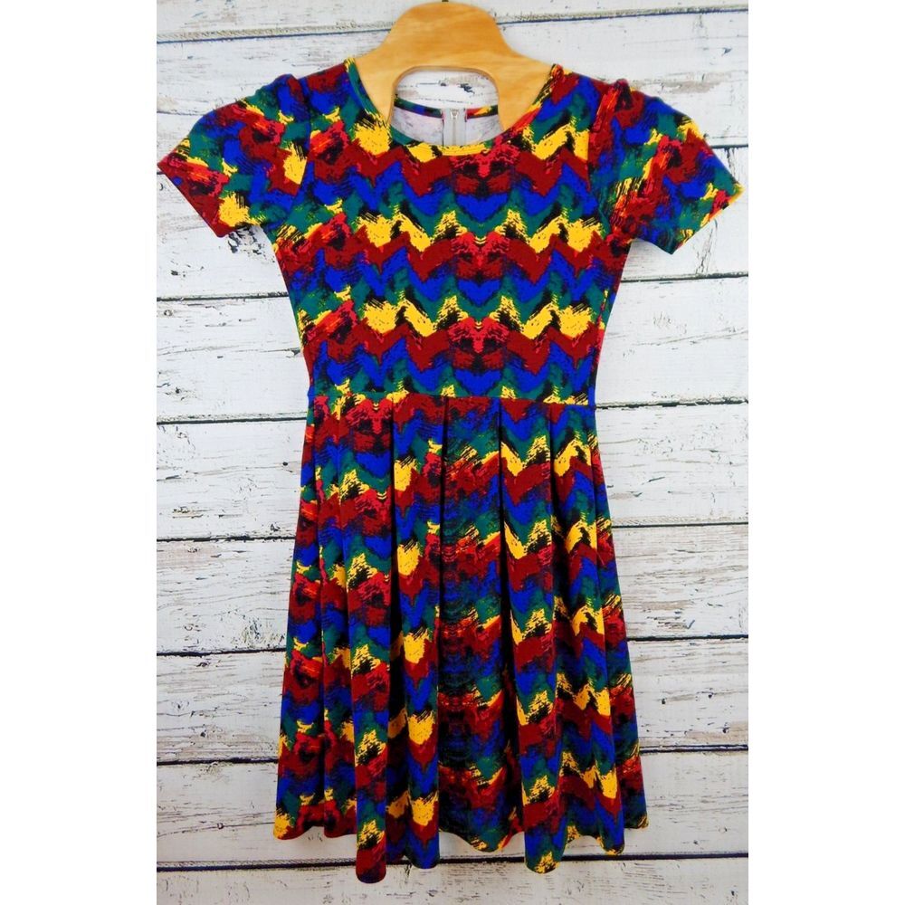 LuLaRoe Woman's Julia Printed Dress [Size Small] Made‎ in USA